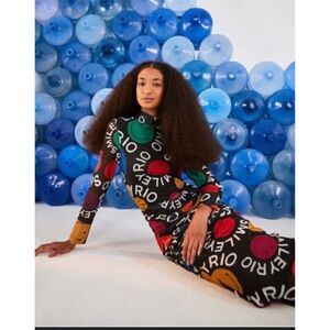 NWT Farm Rio Type Smiley Rio Tulle Dress, Med $260 E24